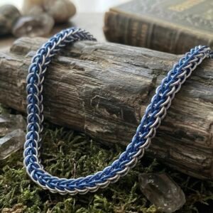 Azure Current Necklace - Full Persian 6 in 1 Chainmail Necklace